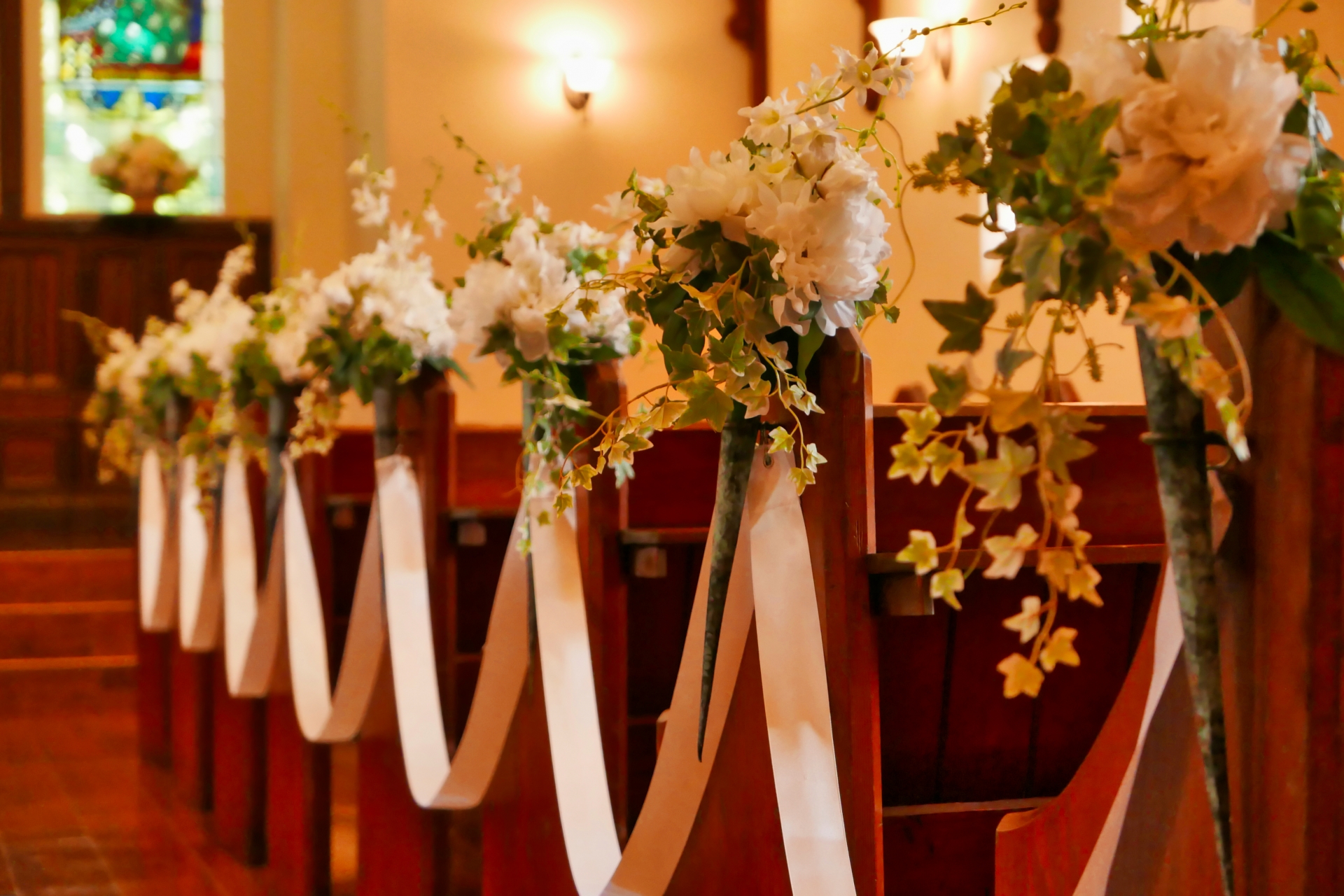 wedding用のテーブルセッティング